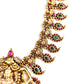 Mango haaram with lakshmi pendant