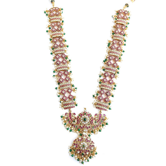 Kemp haar set with green beads