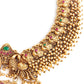 Antique gold necklace set with annapakshi