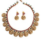 Antique coin necklace with lakshmi motifs