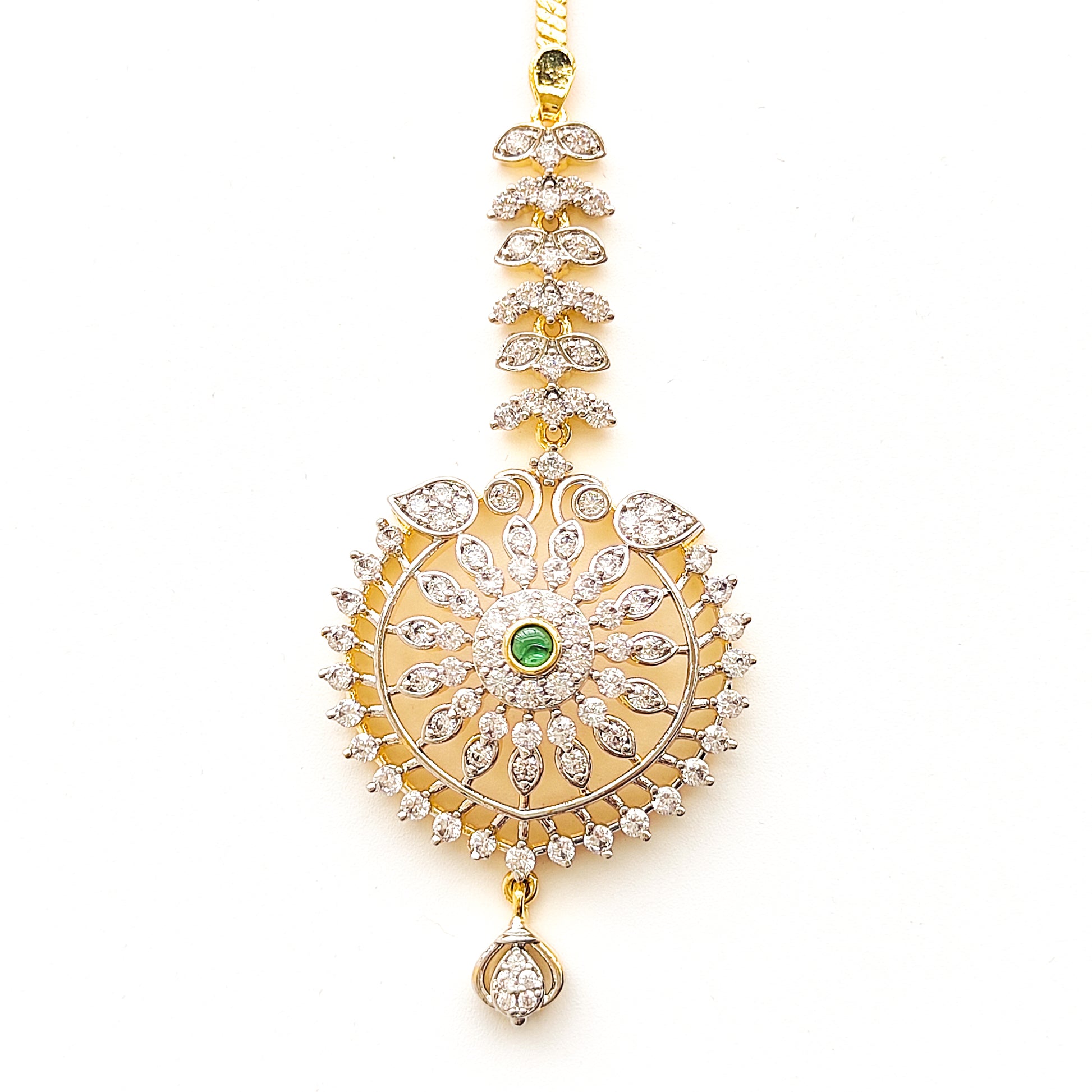 white stone diamond tikka 