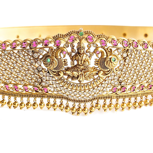 Designer gold bridal hip belt and waist belt for sarees with price