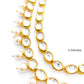 2 layered kundan haar with pearls