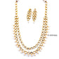 2 layered kundan haar with pearls