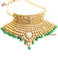 Bridal kundan necklace set with tikka