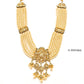 Pearls long haar set with kundan pendant