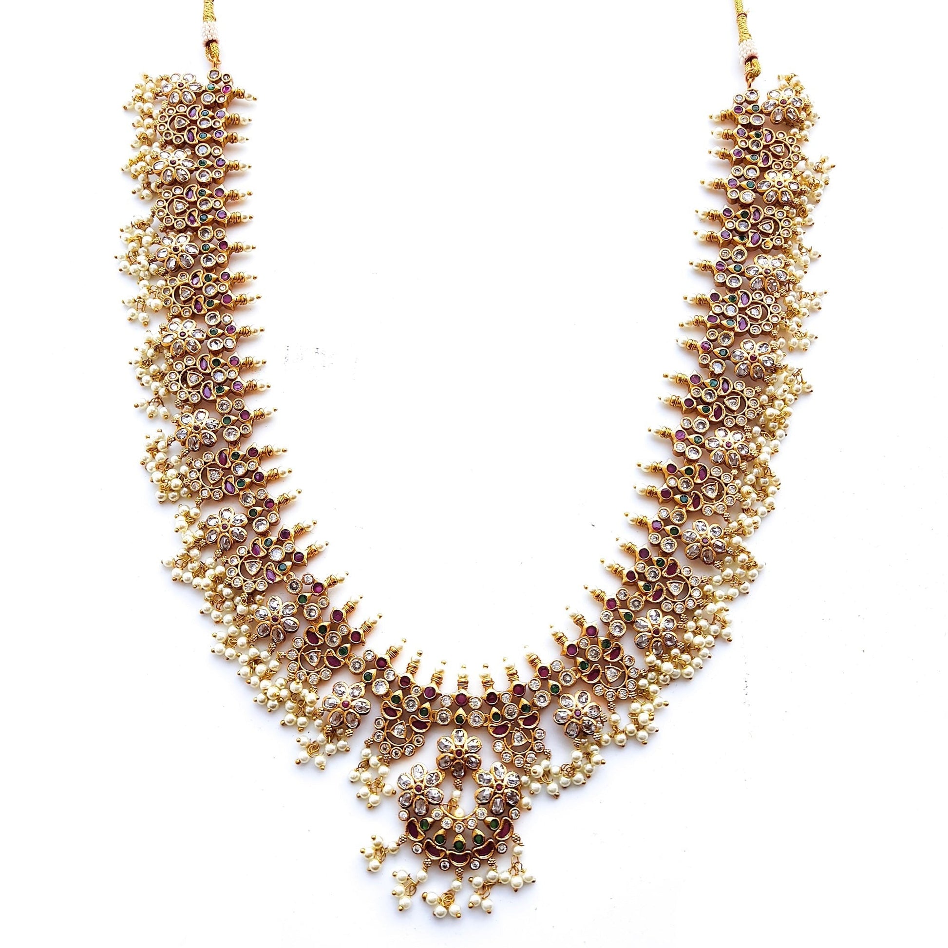 guttapussalu long necklace set