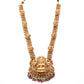 long bridal gold-plated necklace set